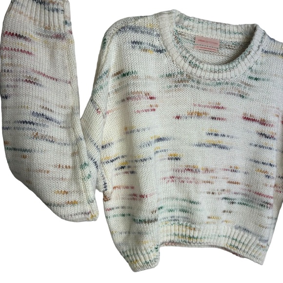 Urban Outfitters Wool Sweater, Small, Ivory Cropped, Chunky Knit - Picture 3 of 11